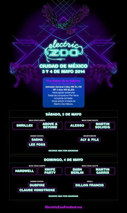 OmarLuna_O's tweet photo. El @EZooMexico anunció la primera parte de su cartel. Está increíble... Ahí nos veremos seguro en mayo. =) http://t.co/pkdiIjlKX1