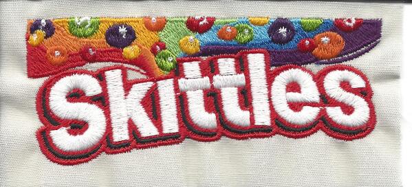 StrawberryDude's tweet photo. This is a sweet #EmbroideryDesign. No really, #Skittles are sweeta!! http://t.co/Vcvyyk1XIF