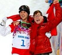 ColMoeDavis's tweet photo. The real measure of success isn't money, it's family and character. Well done #AlexBilodeau and Frederic! http://t.co/J2TmgXctJL