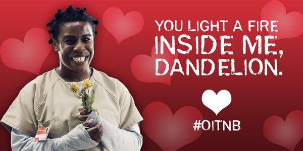 OITNB's tweet photo. We’d throw our pie for you! #IHeartOITNB http://t.co/OkacqHmLbP