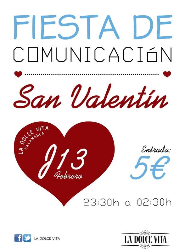 fiestasupsacom's tweet photo. ¿Sin planes para San Valentín? Celebra la noche del AMOR, como y con quien quieras http://t.co/kiELkXaSvj