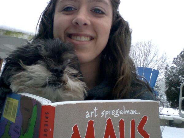 annagrrace's tweet image. @MrsSopher #readinginthesnow with my dog! #hgcs2014