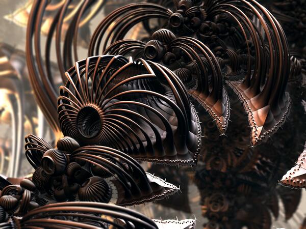 TheMandelbulb's tweet photo. "Shadow of Babel" by @MatthewHaggett based on params by John Vega.

More 3D #fractal #art at http://t.co/mA24MfqLCN http://t.co/h0TZG8ssmP