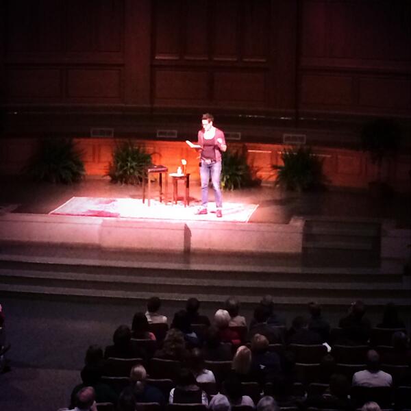 WakeDiv's tweet image. Reading passages from #Pastrix to lead off her talk. @Sarcasticluther