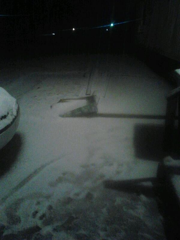 Heavy snow. In crossett ark