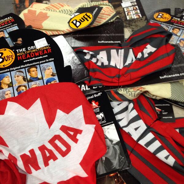 HighwaterTackle's tweet photo. GO CANADA GO! Support #TeamCanada at #Sochi2014 with these Canada buffs!  Keep warm in style! @buyabuff http://t.co/jtykum21Ww