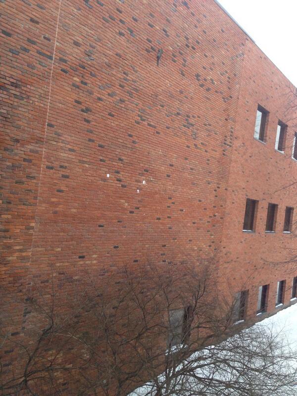 jackietuck's tweet photo. He's literally stuck http://t.co/rUytktkF5n