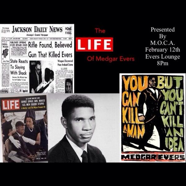 MocaDSU's tweet photo. #DSU WE ARE BACKKKK!!! COME OUT TOMORROW TO OUR PROGRAM "THE LIFE OF MEDGER EVERS" EVERS LOUNGE 8:00 PM! http://t.co/NVvI1Cj4V4
