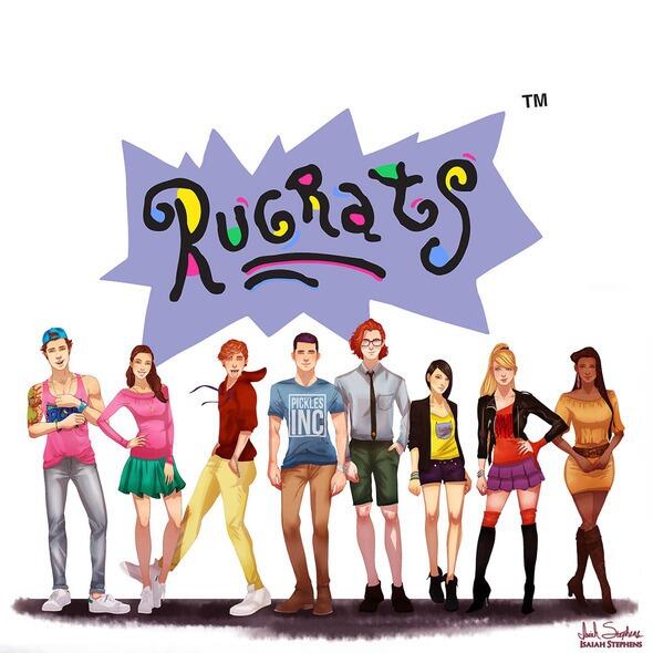 PringlesVE's tweet photo. Así se verían los Rugrats de grandes >>> http://t.co/E0YAsXr8ty