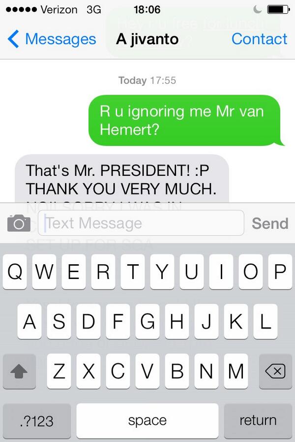 spf392's tweet image. I guess this is I get for being friends with &quot;the president&quot; @Jivanto #abusingpower