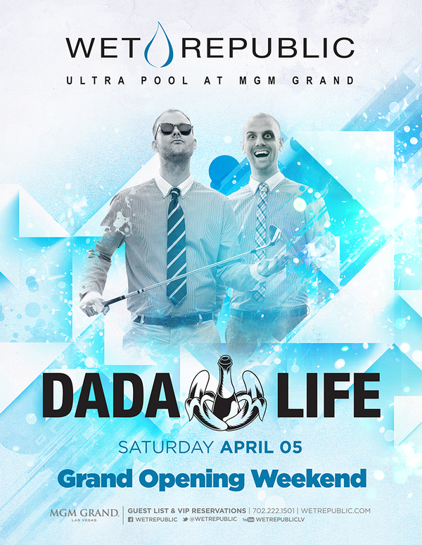 AMGNightlife's tweet photo. Unleashing @DadaLife Grand Opening Weekend at @WetRepublic Saturday, April 5th! 

For Tickets: http://t.co/w1BLsff9tU http://t.co/9E9jlK2jRi