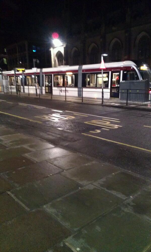 DJPaton's tweet photo. Oh look! A tram! http://t.co/bxEaFF4I4K