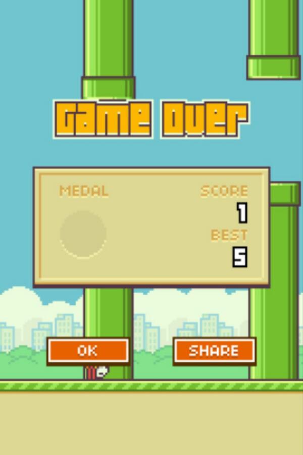 This is my highest score on flappy bird