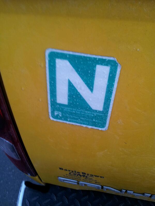 PaigeDerouin's tweet image. It was so cold this morning that my N froze to my truck. #CanadianProblems #noteventhatcold