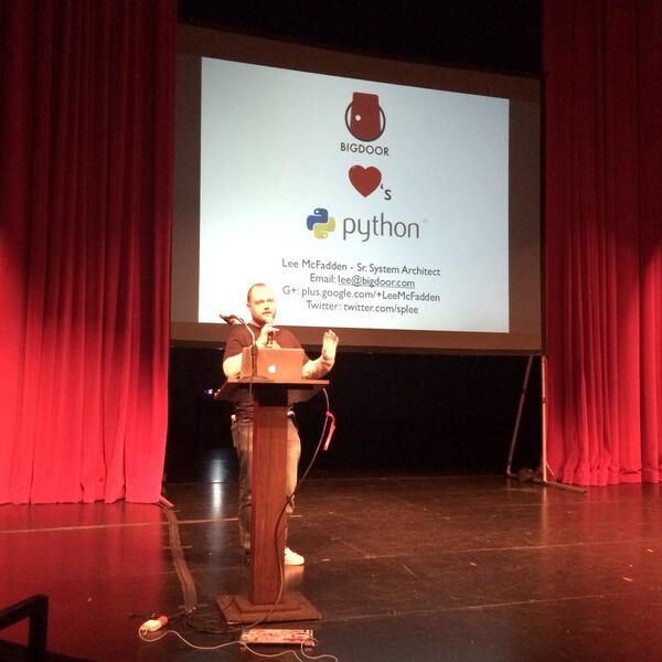 Why does <a href="/BigDoor/">BigDoor</a> love Python? Lots of reasons! #STMeetup