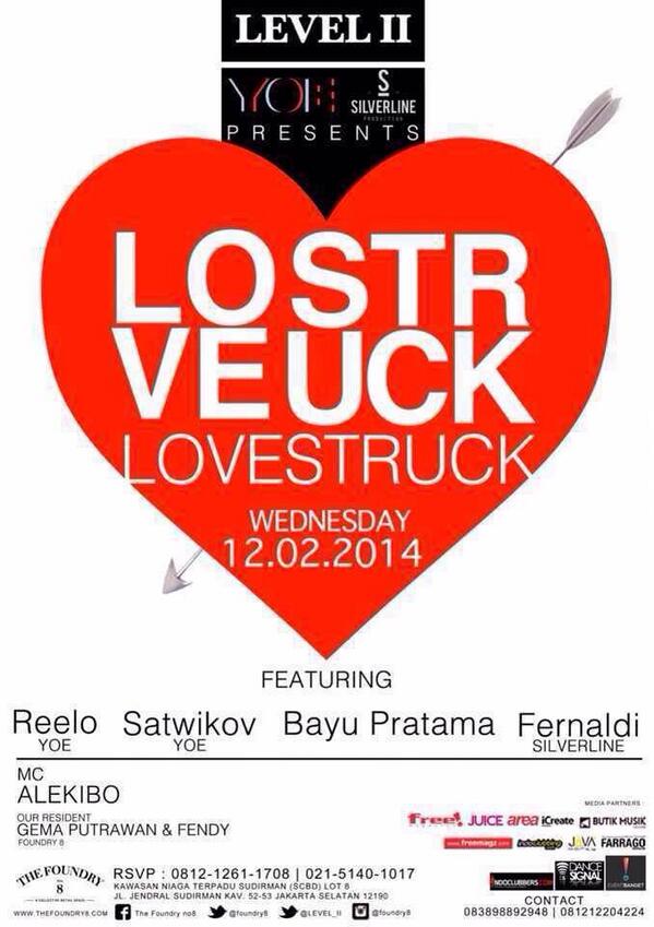 gabymarshak's tweet photo. TONIGHT! @Silverline_Prod &amp; @YOEproduction present: 'LOVESTRUCK' at @LEVEL_II come and join us! Feel the love <3 http://t.co/N8YFnqENvF