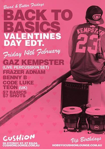 #ValentinesDay #CushionLoungeFamily #BacktoBasics <a href="/GazKempster/">gaz kempster</a> <a href="/frazeradnam/">Frazer Adnam</a> @FitzroyStKilda <a href="/TimeOutMel/">Time Out Melbourne</a>