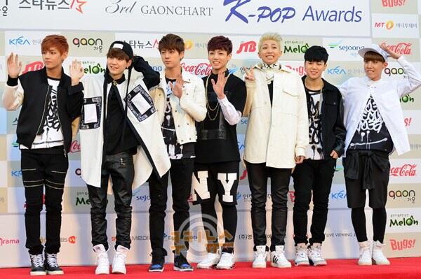 [Picture/Media] BTS on Red Carpet 3rd Gaon Chart Kpop Awards [140212]