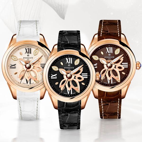 Perrelet New Diamond Flower Gold éclot à la Saint-Valentin 
<a href="/PerreletFrance/">Montres Perrelet</a> 
lacotedesmontres.com/10139