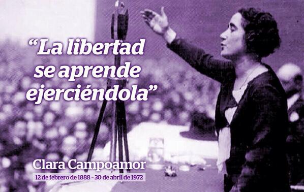 IUorihuela's tweet image. "La libertad se aprende ejerciéndola" Clara Campoamor