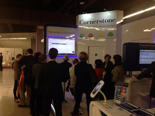 MatthieuDurif's tweet photo. Démonstration Cornerstone au salon iLearning http://t.co/ai9M7qBfdo