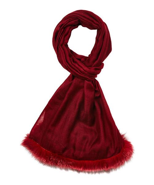 XboxSmartMatrix's tweet image. Wine Pure Cashmere Contrast Trim Shawl with Original Fox Fur - Big Sale hemeraonline.com/products/wine-… #sales