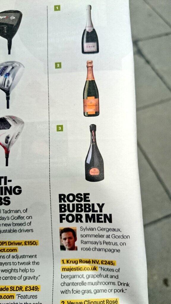 "for men"?
Seriously? 
I'm an adult, I'll drink whatever bubbly rosé I fucking wanna.