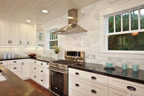 #Dealoftheweek Beautiful Modern Birch White Shaker @DomainCabinetsD #kitchencabinets #kitchenmakeover #cabinetdesigns