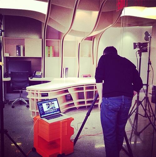 shaigil's tweet photo. We did a shoot earlier this week at an office space in Toronto. Check out this BTS moment and stay tuned! http://t.co/QejBq5b94S