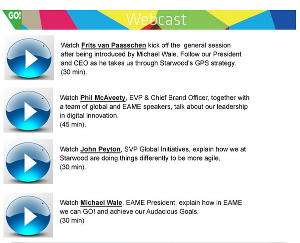 RoundTables14's tweet photo. #eame14 General session webcast is out now! Available on Starwood 1 http://t.co/zLgenFEyS4 Make sure your teams watch http://t.co/1nHQIzBky7
