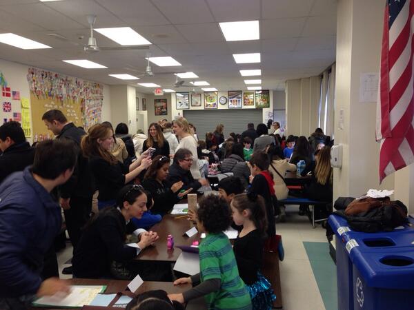 1st graders teaching family &amp; friends at their "How to" writing celebration today! Great work everyone!