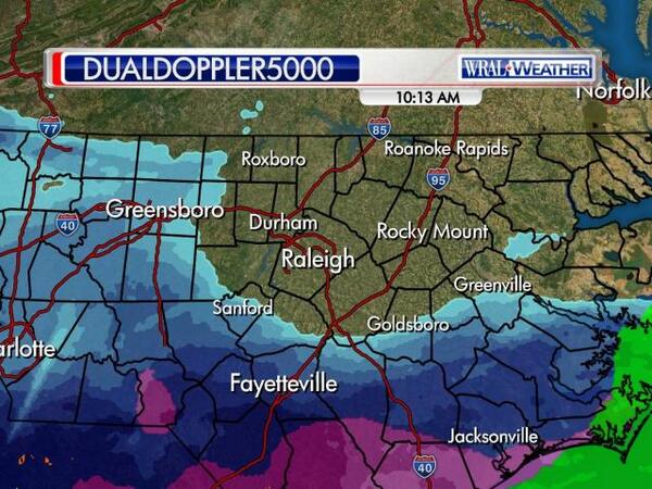 InsideCarolina's tweet image. Fitting - two shades of blue descending on the Triangle …