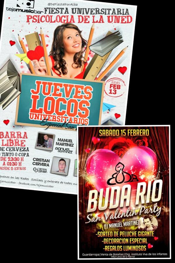 jueves ,Viernes @TejaMusicBar  #Sabado volvemos a nuestra segunda casa Con Ganas de Volver a liarla  <a href="/budario/">buda rio valen</a>