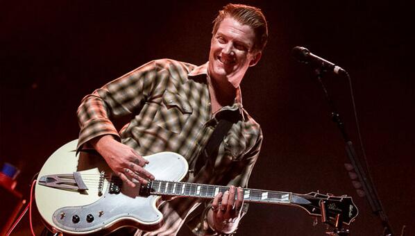 Josh Homme, Queen of the Stone Age frontman, launched into an angry rant about the Grammys at a Houston gig last night. (@CochinoPop / Twitpic) Josh Homme, Queen of the Stone Age frontman, launched into an angry rant about the Grammys at a Houston gig last night. (@CochinoPop / Twitpic)