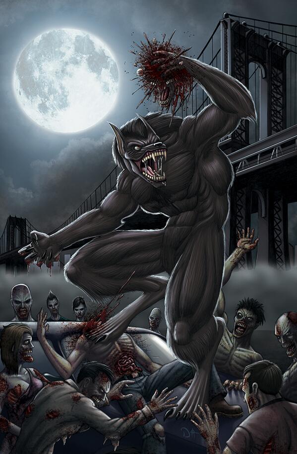 David0campo's tweet photo. My collaboration that I did for N.A.S. Studios #Werewolves #zombies http://t.co/MVppe91HDA