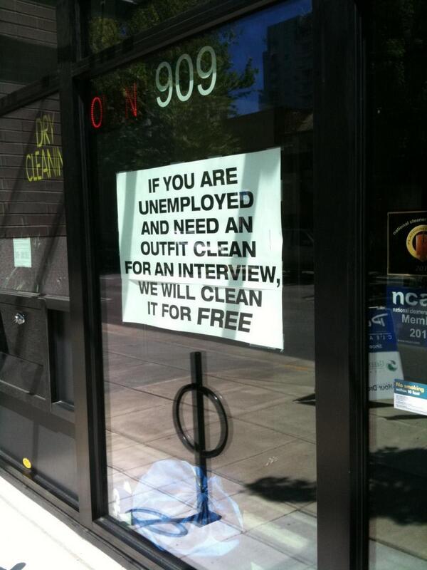 If you are unemployed... #kindness