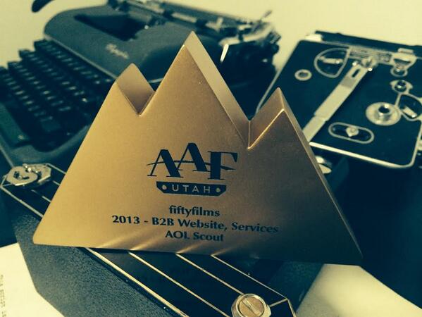 fiftyfilms's tweet photo. CONGRATS to everyone on the Fiftyfilms team for winning this Gold ADDY Award for Digital Advertising! http://t.co/NkU4tc9XHG