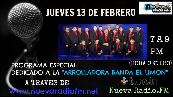 Arrolladora's tweet photo. Les recordamos q mañana es el gran programa especial dedicado  @Arrolladora  l@s esperamos buen día :) http://t.co/6N2O740Kkd"