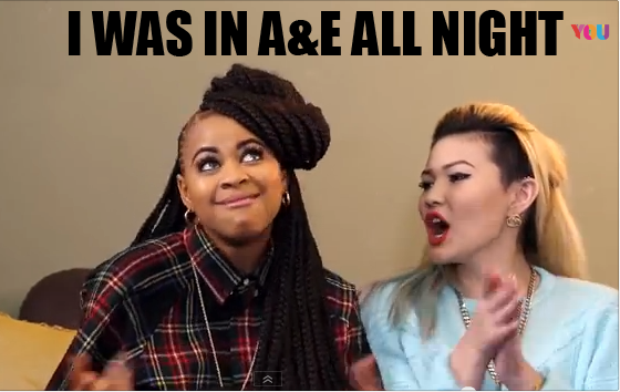 NeonJungleMusic's tweet photo. #NEONMEMES @Neon_amira ‘I was in A&amp;E all night’ RT - NJHQ x http://t.co/jgOhy5GX1Q