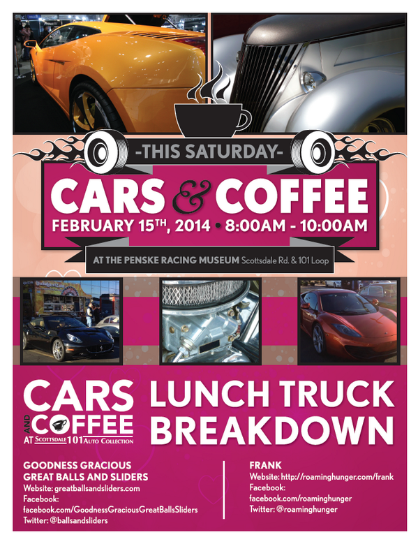 penskeautomall's tweet image. Cupid will be joining us on Saturday for #CarsAndCoffee alongside @foodtrucksaz @FrankFoodTruck &amp;amp; @ballsandsliders!