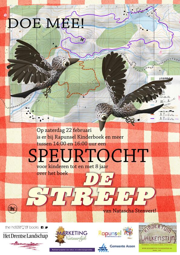 Doe mee!
Zaterdag 22 februari van 14:00 uur tot 16:00 uur bij 'Rapunsel kinderboeken en meer' Brink 27 in Assen!