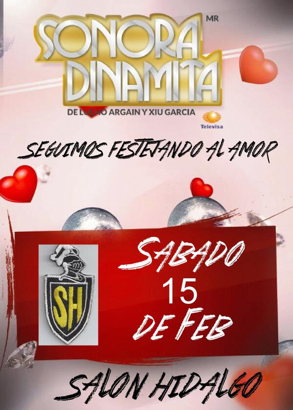 dinamitaonline's tweet image. #ClásicoQueEnFebrero los invitamos al #SalónHidalgo para festejar a los enamorados.