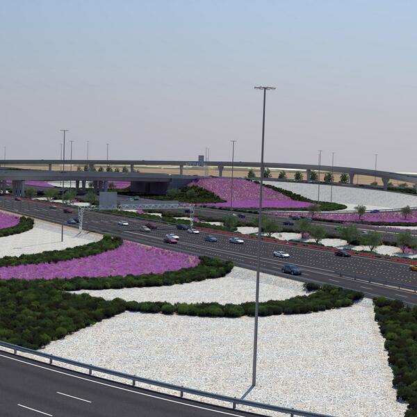 Proin3D's tweet photo. Al Wakrah Bypass road. 3D model. #AlWakrah #Doha #Qatar #rendering #3Drender #highway #civilengineering #construction http://t.co/sh168Jyebq