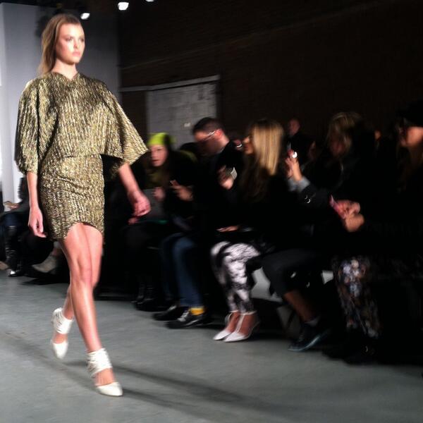 thefashionlist's tweet image. Lots of Gold Metallic details in the #runway @sassandbide for #fall12 #nyfw @rscottfrench here w/  @BSHP_Collective