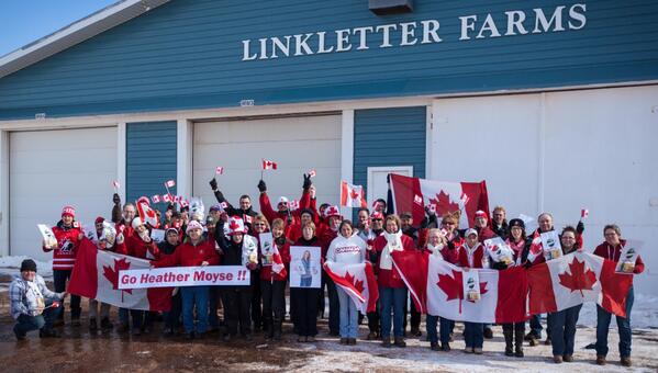 marklink's tweet image. @HeatherMoyse Linkletter Farms is cheering for you Heather, a great ambassador for PEI potatoes! #goheathermoyse
