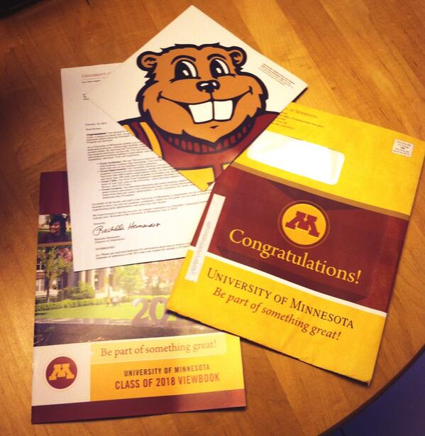 Accepted at University of MN😄❤️💛 #futuregopher