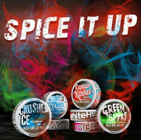 SnusTime's tweet image. #Spiceitup #spice #lovesnus #snusforever.. 
My favourite is #CRUSHED #ICE #CRUSHEDICE BY NICK AND JOHNNY 
#xtrastrong