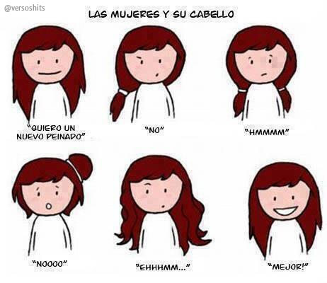 versoshits's tweet photo. Las mujeres y su cabello. http://t.co/Y5vVV2zhIq