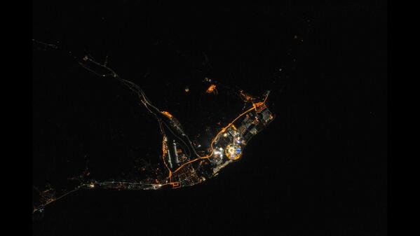 Science_Pics's tweet image. Sochi Olympic Park Viewed From the International Space Station