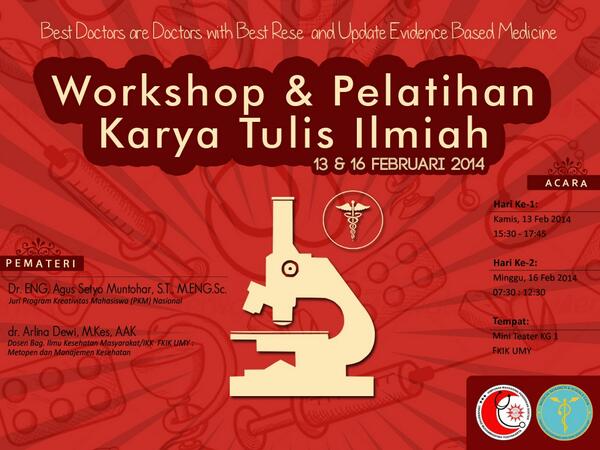 Siap-siap nanti sore cari ilmu di Workshop &amp; Pelatihan KTI FK UMY- (15:30 - 17:45) :) cc:<a href="/FKU_UMY11/">KU UMY 2011</a>